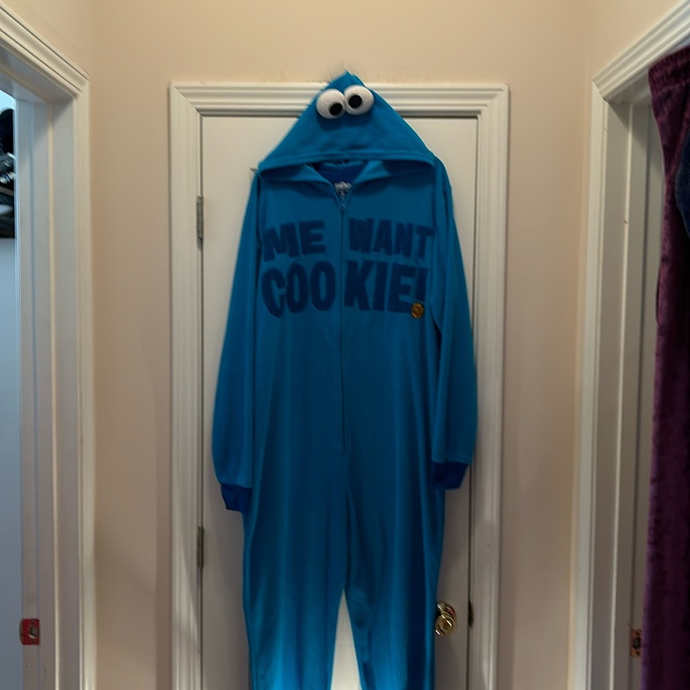 Sesame Street Cookie Monster onesie